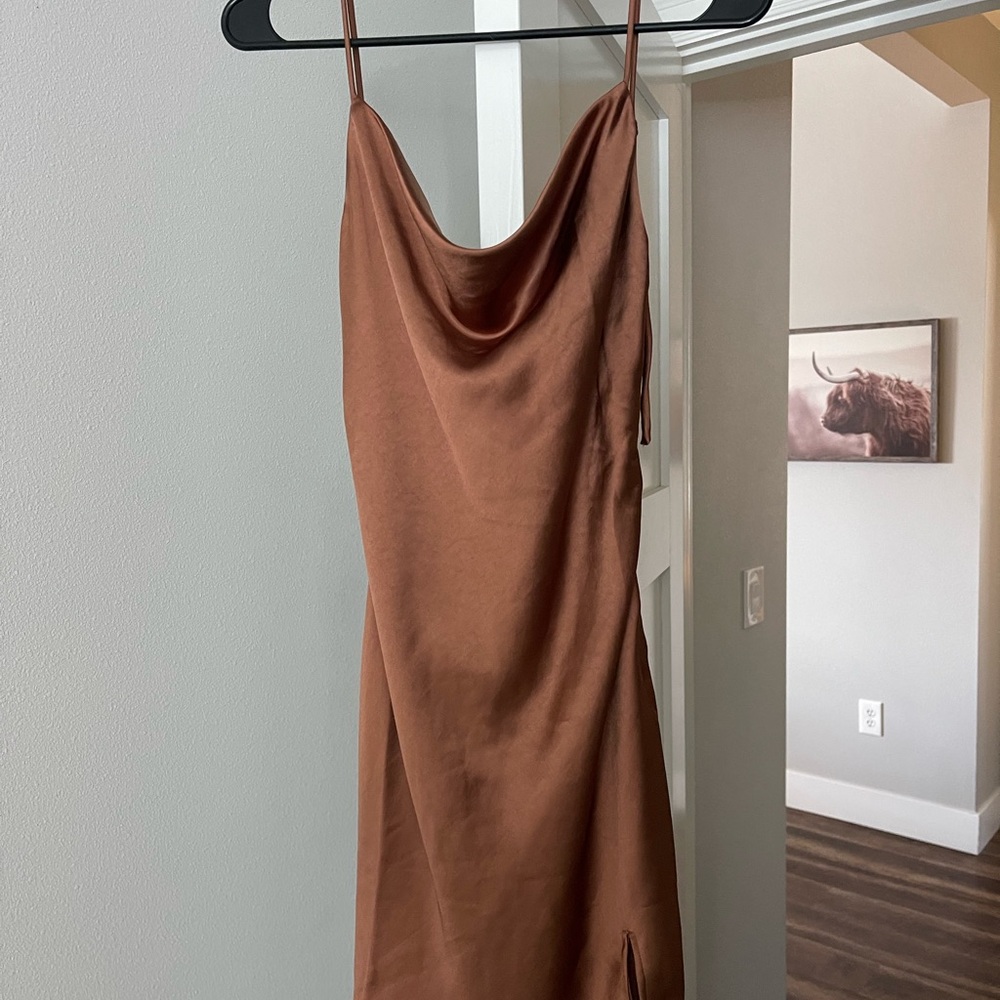 Princess Polly Copper Backless Dress